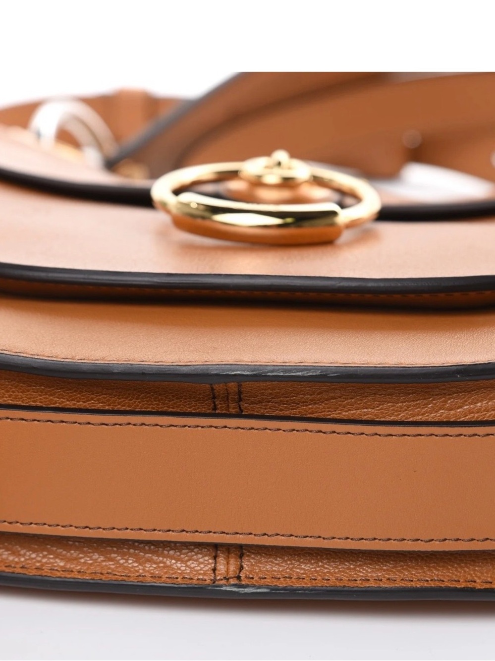 CHLOE Calfskin Leather Tess Hobo Autumnal Brown EUC - Picture 8 of 9